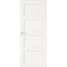 Four Panel White Primed Craftsman Style Stile & Rail Door for House